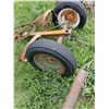 Image 4 : (5) 20" Antique Steel Wheels,  (1) 26" Antique Steel Wheel Dolly