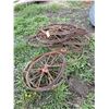 Image 1 : (8) 26" &  (4) 20" Antique Steel Wheels