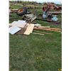 Image 1 : Approximately (30) 6' Posts ( Varying Diameter) & Scrap Lumber