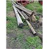 Image 1 : (4) 20' Poles, (1) 12' pole and various large Lumber