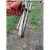 Image 2 : (4) 20' Poles, (1) 12' pole and various large Lumber