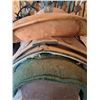 Image 7 : 15" Western Saddle, Rough out Seat, (2) Saddle Pads & Stand Included