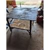 Image 4 : Farm Built Shop Steel Table on Castors