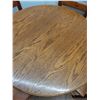 Image 2 : * Round Wooden Table 41" Dia with 4 Wooden Chairs - Pickup Only