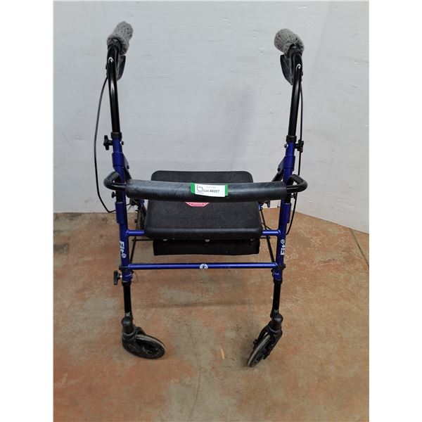 * Adjustable Fit 6 Rollator Walker with Storage Seat - Pickup Only