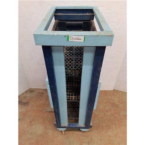 * Custom Rolling Storage Rack - 20" x 14" x 42" - Pickup Only