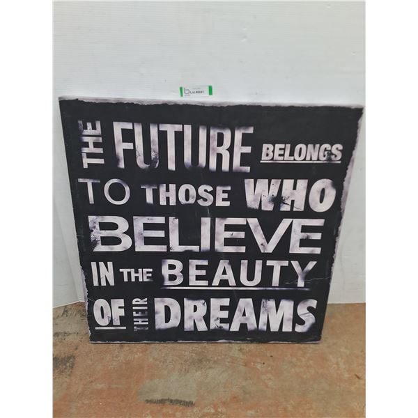 * "Future" Canvas Wall Art - 30" x 30" - Pickup Only