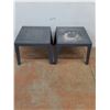 Image 1 : ** Pair of Outdoor End Tables - 20" x 20" x 17" - Pickup Only