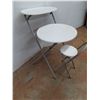 Image 2 : Portable Desk & Chair (Desk 28" Height x 31" Width) - Pickup Only