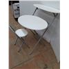 Image 3 : Portable Desk & Chair (Desk 28" Height x 31" Width) - Pickup Only