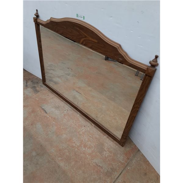 * Wood Framed Mirror 54" x 40" - Pickup Only