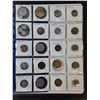 Image 4 : (2) Pages of World Coins in Binder- Japan, Australia, Mexico, Misc.