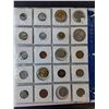 Image 5 : (2) Pages of World Coins in Binder- Japan, Australia, Mexico, Misc.
