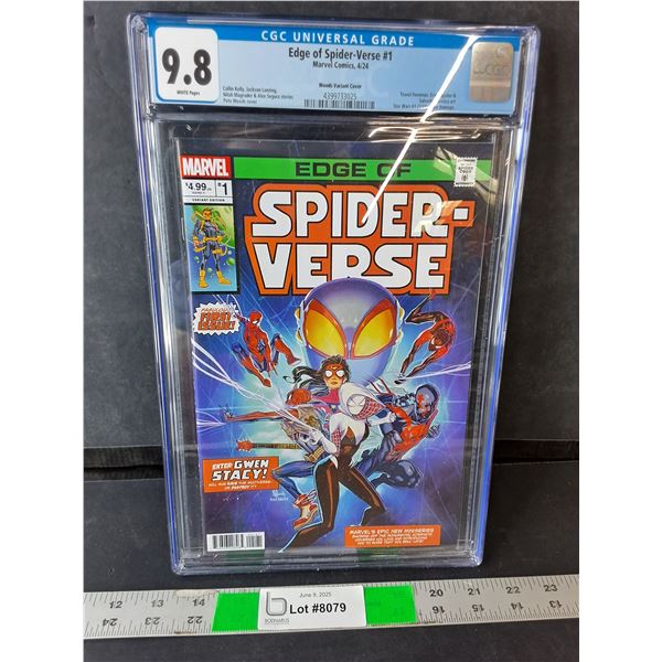 CGC Edge of Spider-Verse #1 Comic- Woods Variant Cover, Sealed