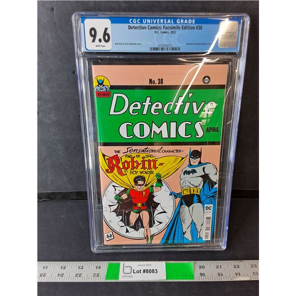 CGC Detective Comics: Fascimile Edition #38, Sealed