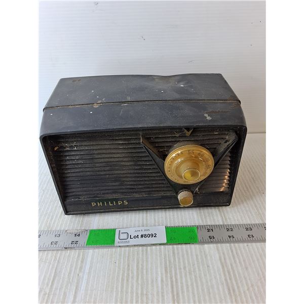 Vintage Philips Radio- As Is