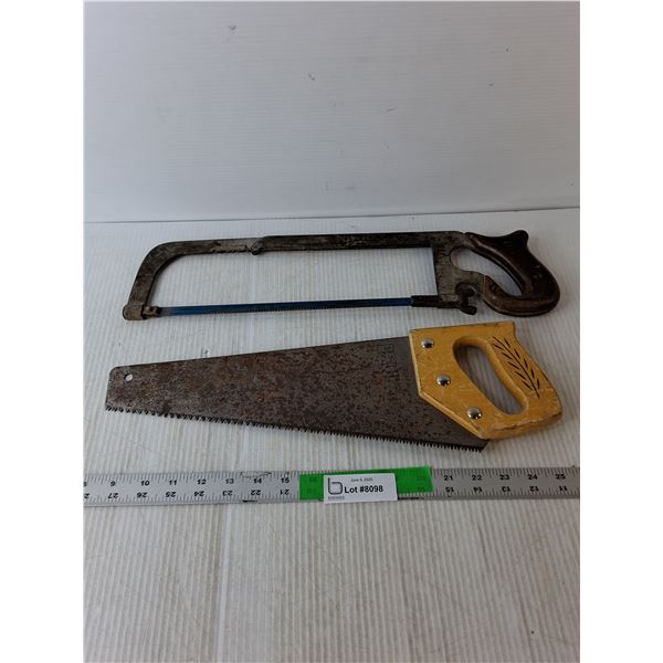 (2) Vintage Handsaws, Up to 19" Long