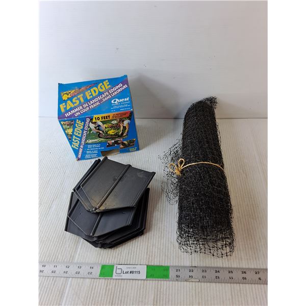 Roll of Bird Netting, Landscape Edging