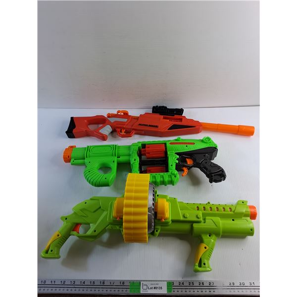 (3) NERF Guns