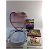 Image 1 : Heart Shaped Wall Rack, Beyblade Toy, Framed Disney Picture, Jigsaw Puzzle and Acrylic Paper