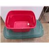 Image 2 : *(2) Plastic Totes - 41" x 21" x 17", One With Lid, Cannot Ship