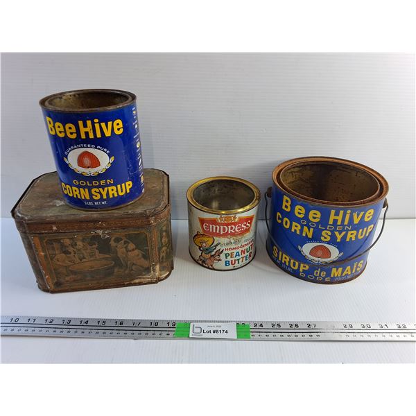 Various Vintage Tins