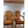 Image 1 : (2) Foldable Wooden Chairs-CANNOT SHIP