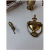 Image 2 : Assorted Items - Brass Door Knocker, Musical Ship , Golf Club Cover, Misc - As Is
