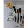 Image 2 : Assorted Items - Screwdrivers,Exacto Knife, Drill, Misc