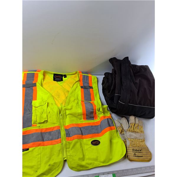 High Visibility Jacket, Work Gloves, Snow Pants