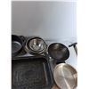 Image 3 : Assorted Items - Stainless Steel Bowls, Pans , Lids