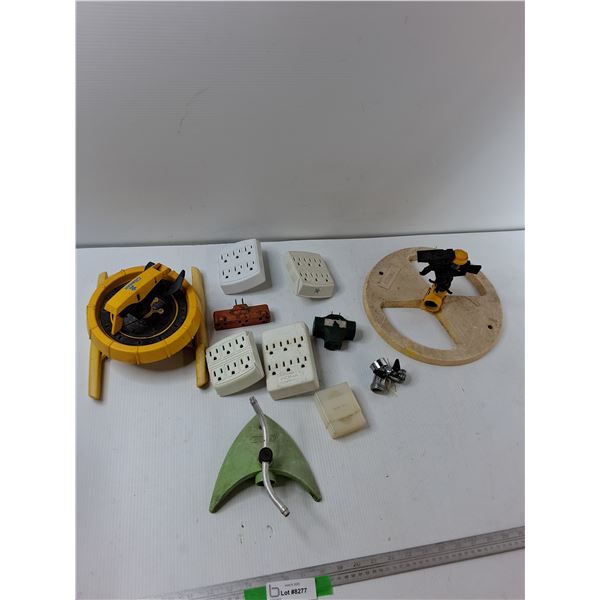 (3) Sprinklers, (6) Wall Outlet Blocks, Hose Divider