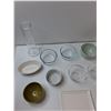 Image 2 : (4) Glass Bowls, (4) Glass Container, (2) Vases, (2) Plates