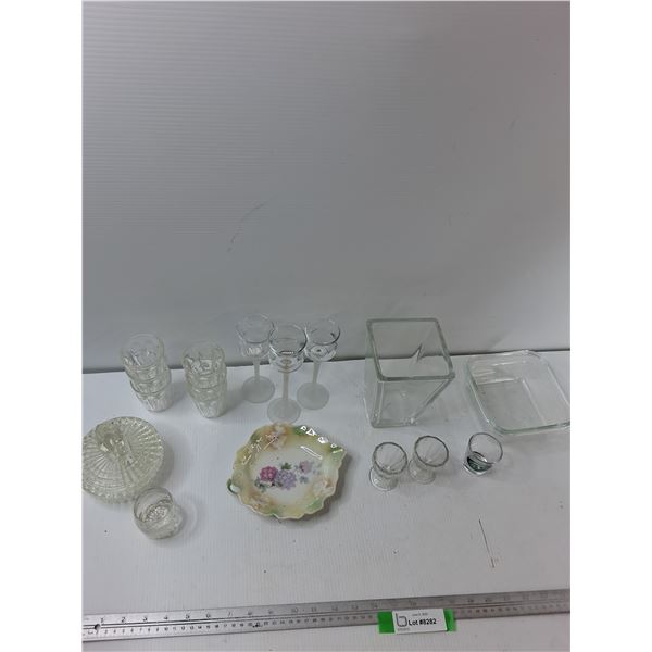 Glass Container, Vases Crystal Dish, Misc