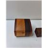 Image 2 : (2) Wooden Box, Ring Box
