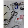 Image 3 : Safety Glasses, Metal Scissors, Carabiner, misc