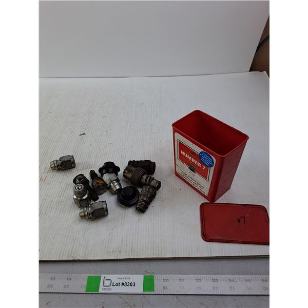 Jar of Hydraulic Hose Ends