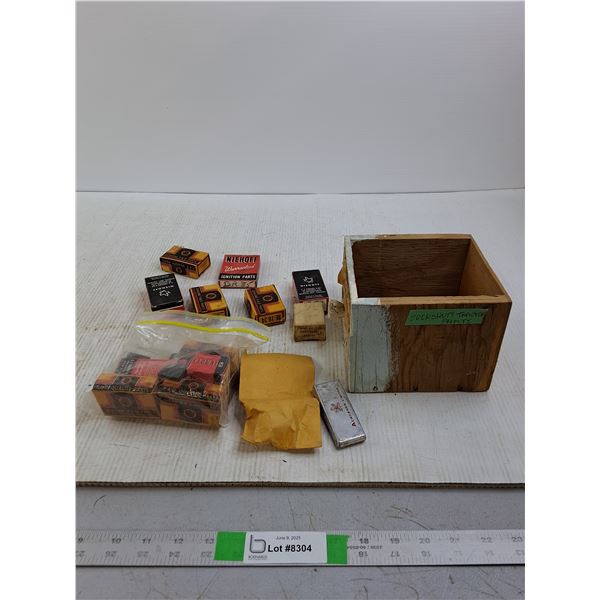 Box of Cockshutt Tractor Ignition Parts