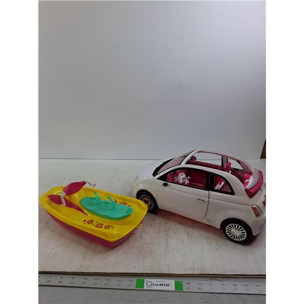 Plastic Toy Car and Boat