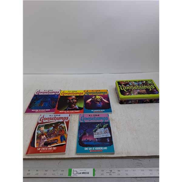 Goosebumps Books in Tin Case