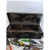 Image 4 : Black Toolbox with Pliers, Screwdrivers, Ratchet, Misc