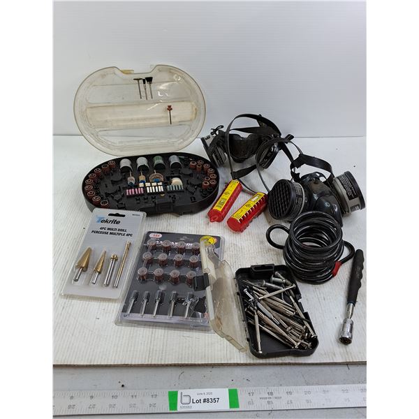 Dremel Bits, Respirators, Misc Mini Screwdrivers