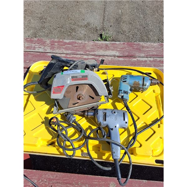 (2) Drills, Craftsman Saw (2 Drills works Saw doesn't function well)