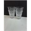 Image 3 : Gluckstein Earthenware Portugese Platter 12" Dia, Set of 4 Stackable Plastic Glasses