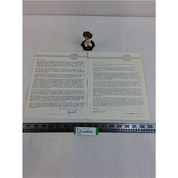 1980's Star Wars Fan Club Letters, Princess Leia Bobblehead