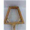 Image 3 : Vintage Wooden Tennis Racquet with Protective Frame