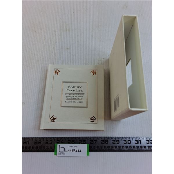 "Simplify Your Life" Hard Cover Book