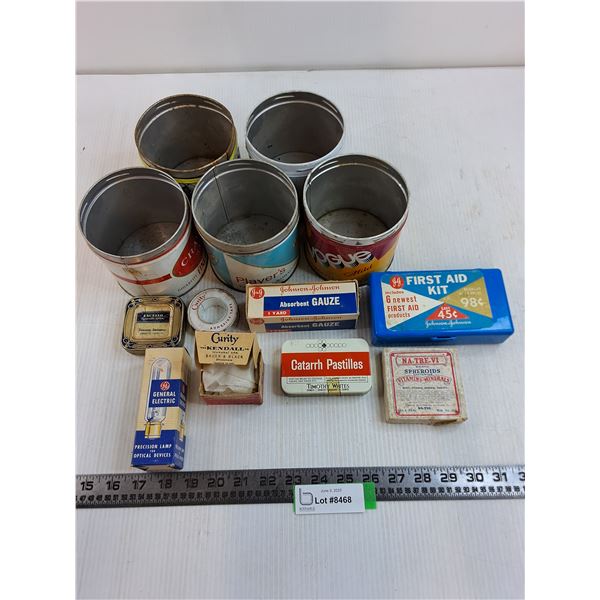 Vintage Containers (Tobacco Tins, Health Products, Misc.)