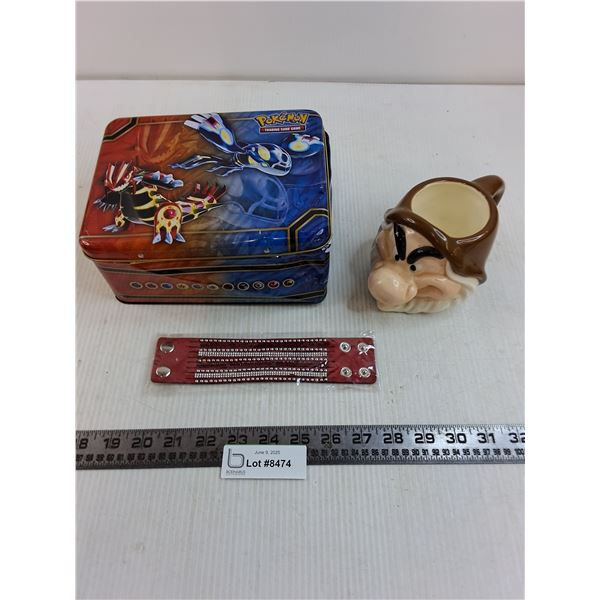 Pokemon Lunch Kit - As is, Disney Mug, Bracelet