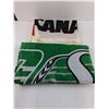 Image 2 : (2) Flags (Petro-Canada 4' x 2.5', Pilsner Saskatchewan Roughriders 5' x 3' - As is)